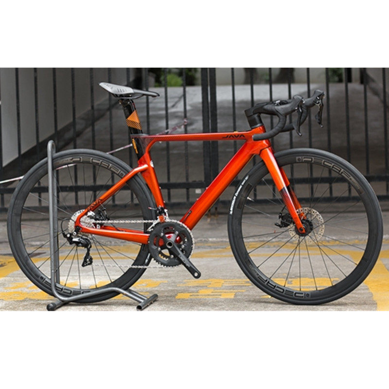 java佳沃碳纤维公路自行车22变速男女竞赛破风碟刹jairfuoco火5