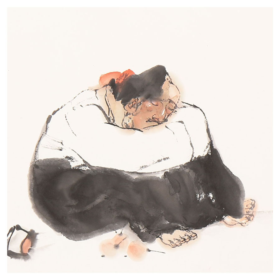 【即刻拍】王志轻《醉酒图》人物画名家