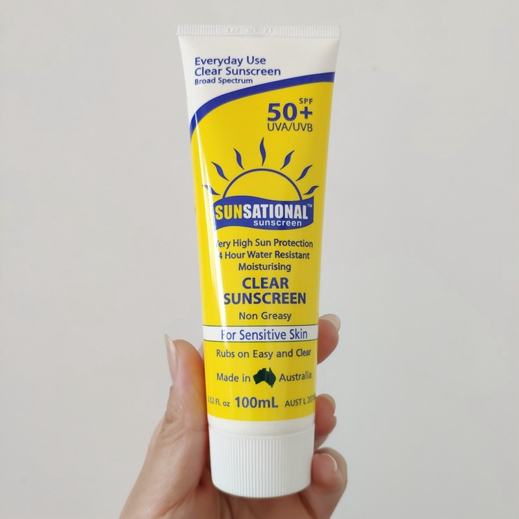 澳大利亚圣诗乐轻盈倍护防晒霜spf50 100ml 物理防晒霜全身清爽型