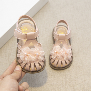 女宝宝凉鞋夏季包头女童可爱公主鞋1-3岁5软底防滑中小童小孩凉鞋