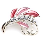 Smiling Korean flowers Crystal rhinestone brooch women fancy brooch pin clasp Korea jewelry 878787