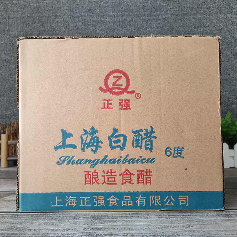 包邮正强白醋500ml*12瓶 家用酿造6度白醋食醋凉拌家用泡菜酿造醋