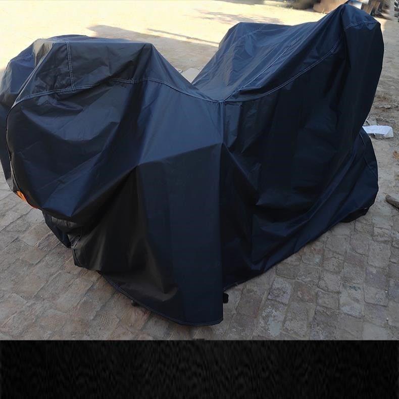 摩托车加厚车衣哈雷遮阳盖防雨布加大号防尘弹性大排量车罩通用