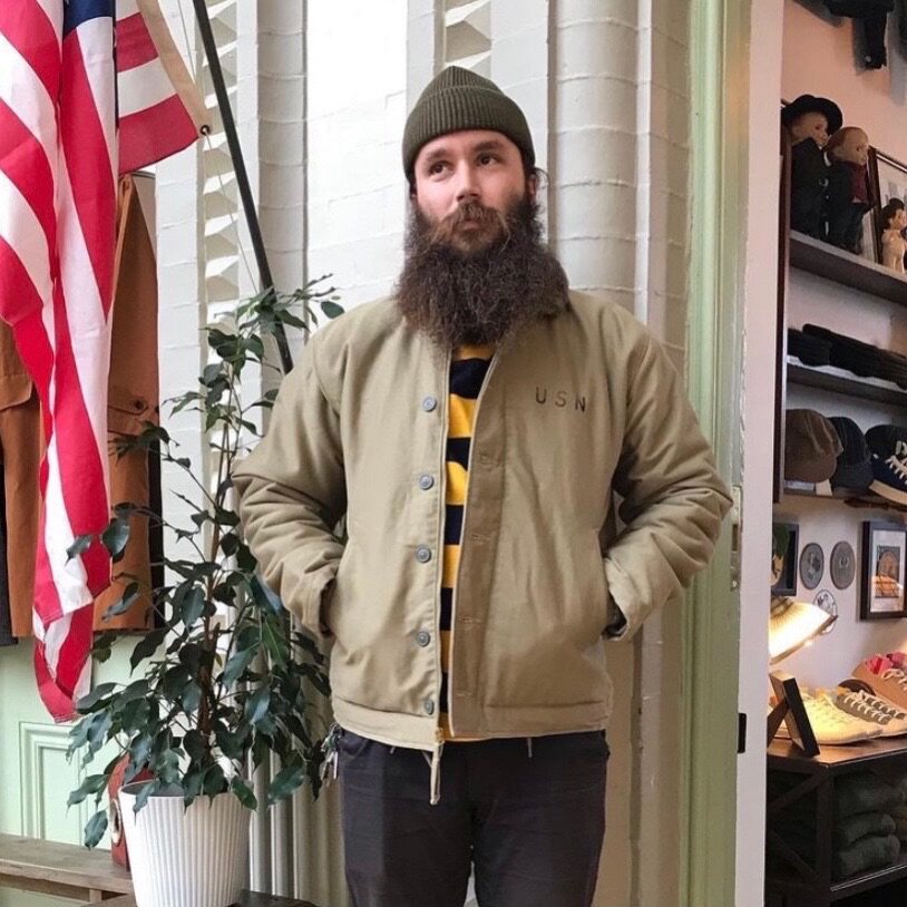 复刻海军甲板夹克n1男士咔叽复古usnn1夹克