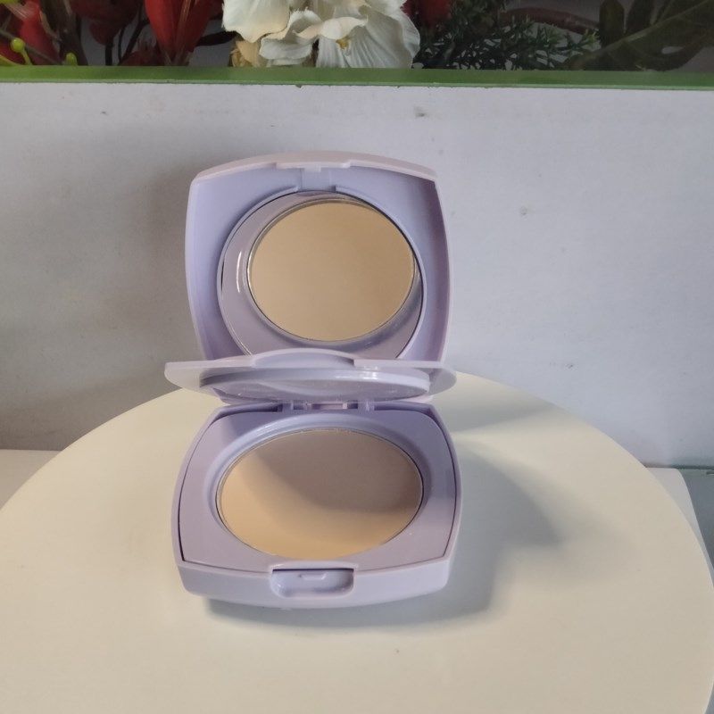 蕾琪柔光绒雾双层粉饼细腻哑光控油遮瑕保湿定妆粉底女士裸妆