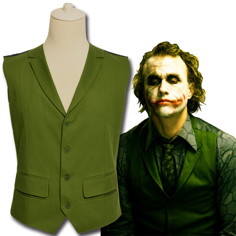 蝙蝠侠batman阿甘joker小丑男背心马甲cosplay日常万圣节表演服装_不