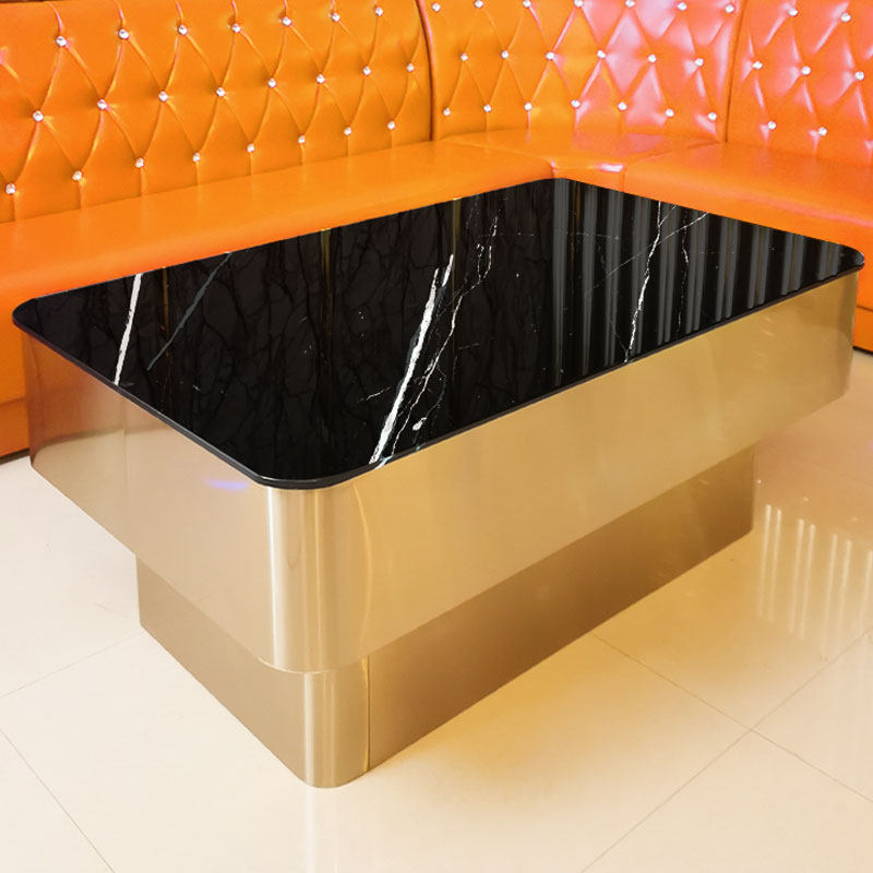 定制ktv茶几台不锈钢酒吧专用桌子清吧卡座大理石包厢包房歌厅
