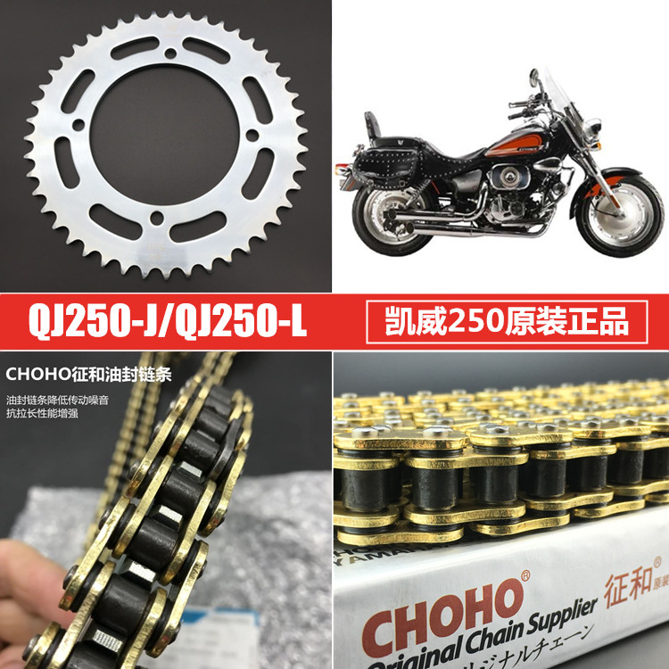 适用钱江凯威太子摩托车配件QJ250-J/QJ250-L大小飞链盘链条链轮|msdalam kategori motosikal/Equipment/Fitting, Aksesori motosikal, rantaian - dari Buy2taobao.com untuk memberikan perkhidmatan ejen Taobao profesional membeli