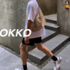 OKKO周边日系简约单肩包休闲纯色尼龙防水饺子包大容量休闲斜跨包