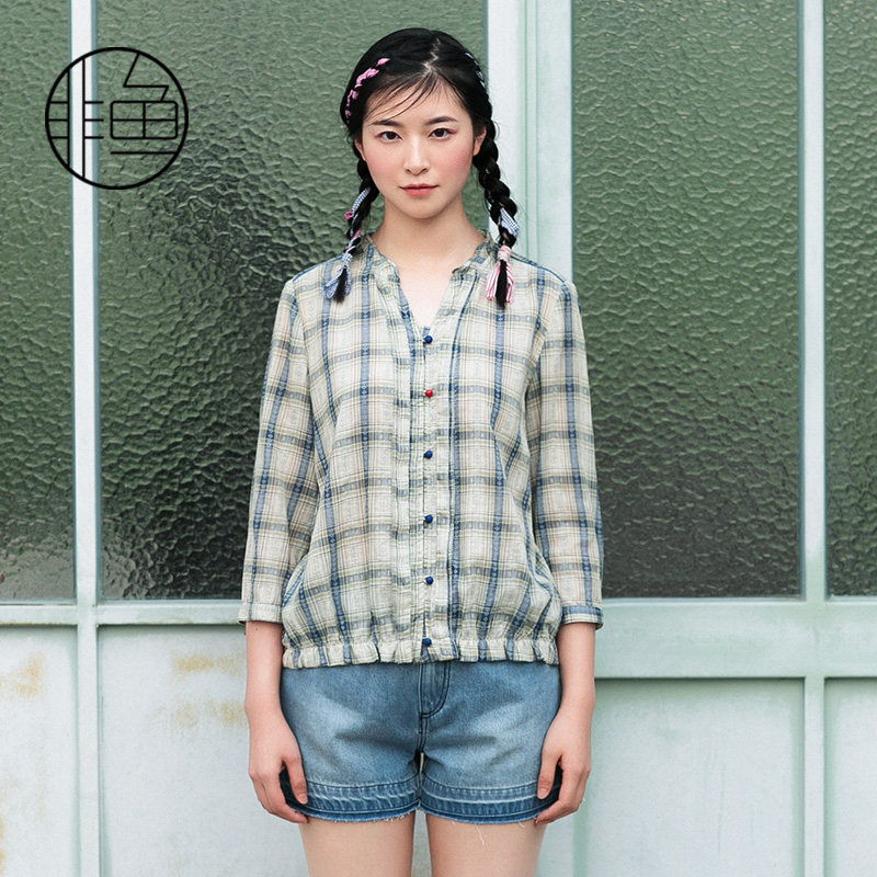 非鱼服饰旗舰店的优惠券大全—非鱼女装夏上衣设计感