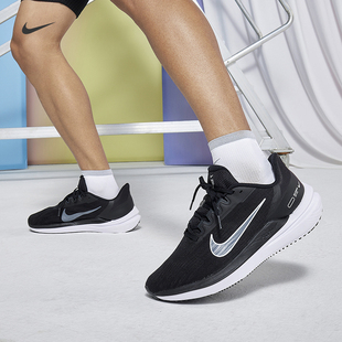 Nike耐克跑步鞋男鞋2024新款AIR WINFLO 9网面运动鞋DD6203-001