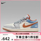 耐克女鞋Air Jordan 1蓝白色Low牛仔运动低帮AJ1篮球鞋FZ5045-091