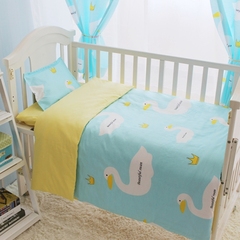 超漂亮韩式婴儿床品三件套 宝宝被套 床单 枕套 幼儿园床品三件套