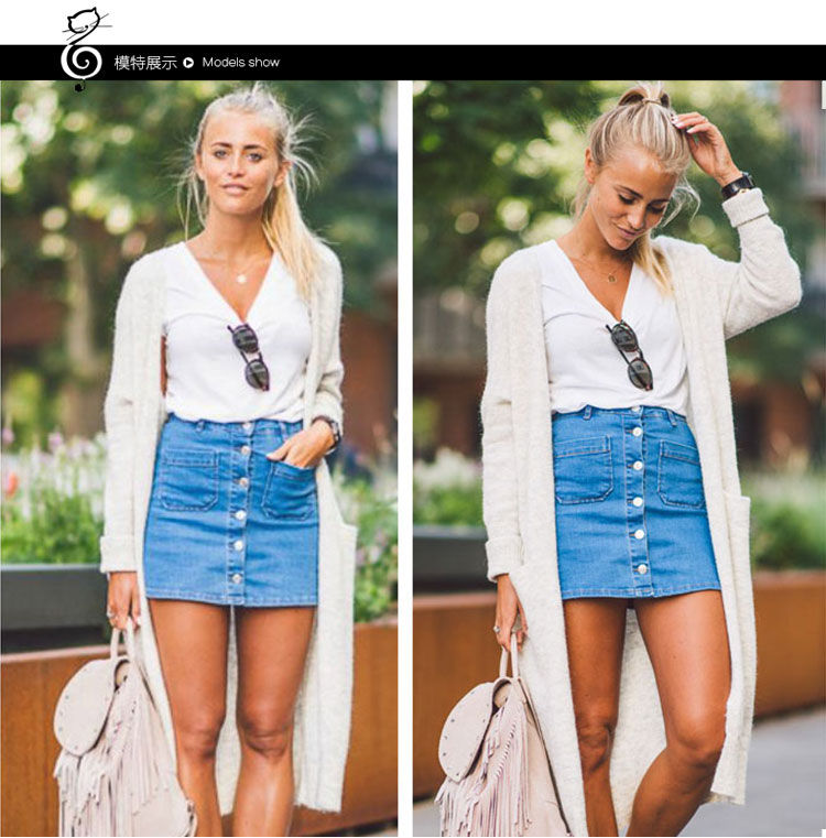 亚马逊速卖通欧美牛仔短裙fashion Denim skirt Button beaut在类目 女装/女士精品, 半身裙中 - 来自Buy2taobao.com提供专业的淘宝代购服务