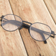 无螺丝眼镜框男女可配度数超轻镜架近视配镜文艺圆框平光黑框CT02