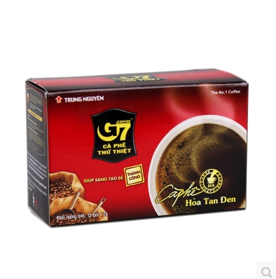 Vietnam Imported Central g7 Black coffee Pure coffee Instant coffee No sugar 2g*15 Small bag 10 boxin the Coffee/Oatmeal/Chongyin , Instant coffee/Coffee beans/Powder , Instant coffee category - from Buy2taobao.com to provide professional Taobao agent buy service
