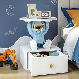 儿童床头柜男孩小型收纳柜卡通创意沙发边几简约现代卧室房置物架