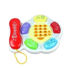 博尔乐 会讲故事的电话机 婴儿玩具 音乐电话机 认识颜色/形状