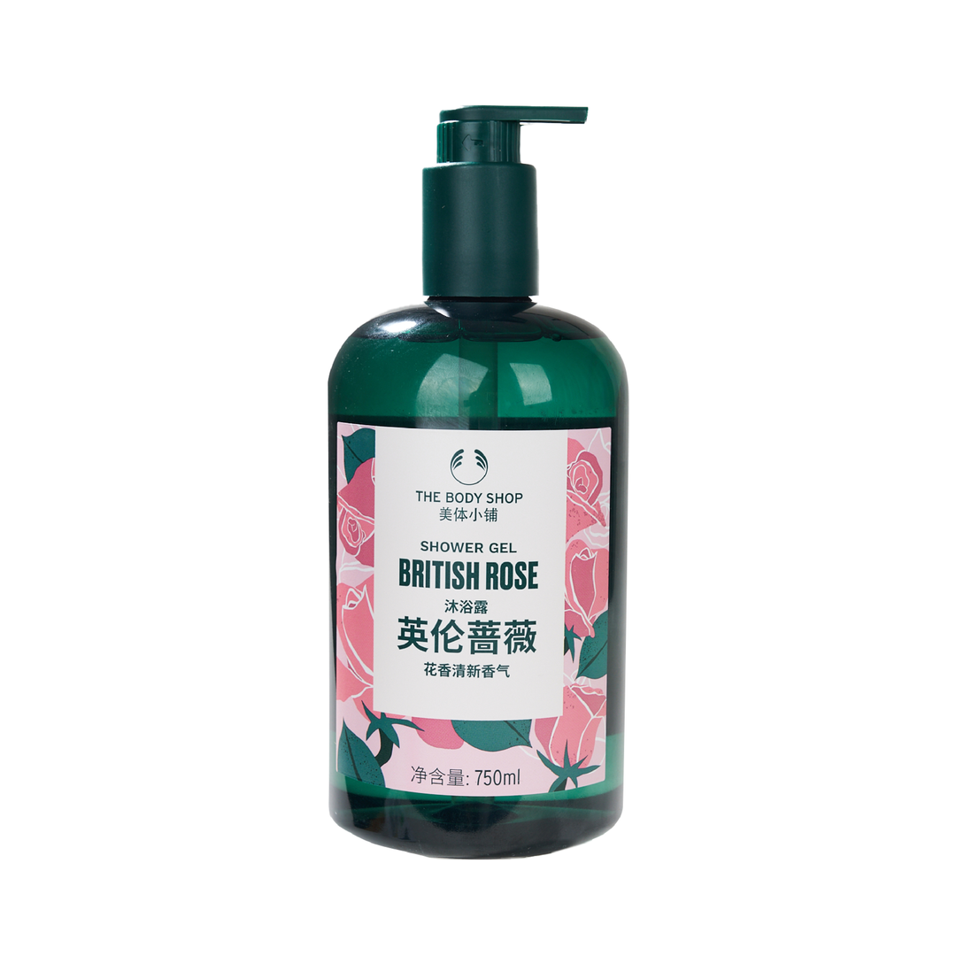 TheBodyShop美体小铺沐浴露粉红西柚蔷薇辣木橄榄草莓蜜橘芒果