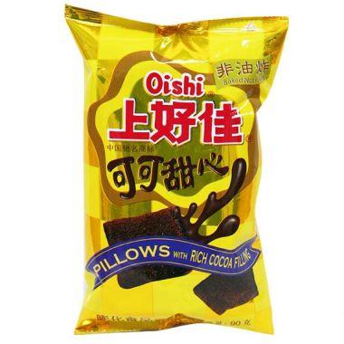 【天猫超市】上好佳 可可甜心-朱古力味 70g 松脆 夹心 膨化食品