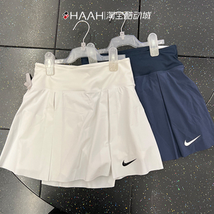 Nike耐克DRI-FIT女训练网球百褶裙健身透气休闲半身裙DX1422-100