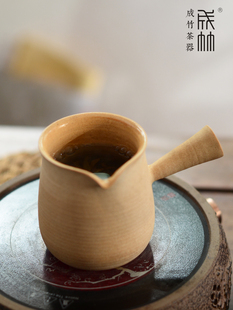 定制纯手工陶瓷公道杯茶海侧把烤茶罐耐热煮茶壶分茶器茶提香成竹