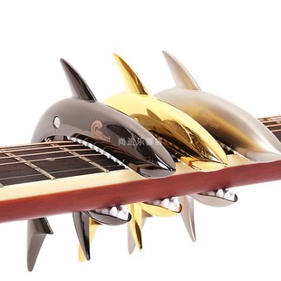 民谣吉他变调夹创意鲨鱼专用尤克里里调音器变音个性可爱装饰配件