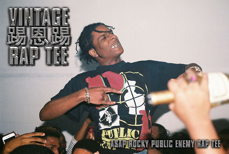 asap rocky 同款pe hiphop vintage rap tee 69 嘻哈复古饶舌t恤