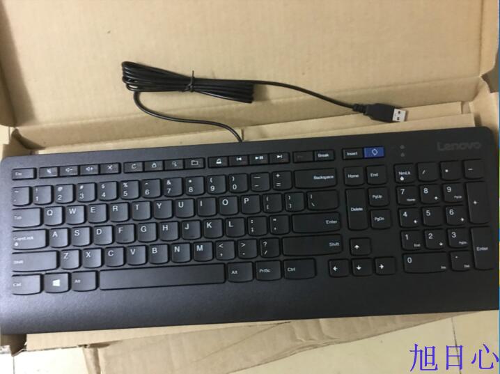联想键盘全英文JME2209U USB有线防水巧克力静音通用精模JME2209U