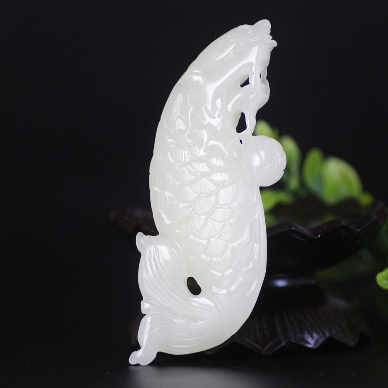 【神兽螭吻】 和田玉 护身上古神兽螭吻挂件 重50.98克