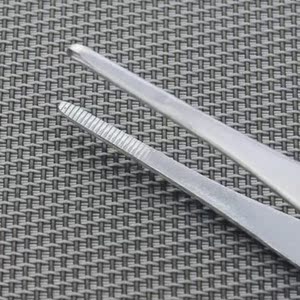 无齿小号镊子镊子304不锈钢镊子镊子扁头直头弯镊子医用维修工具