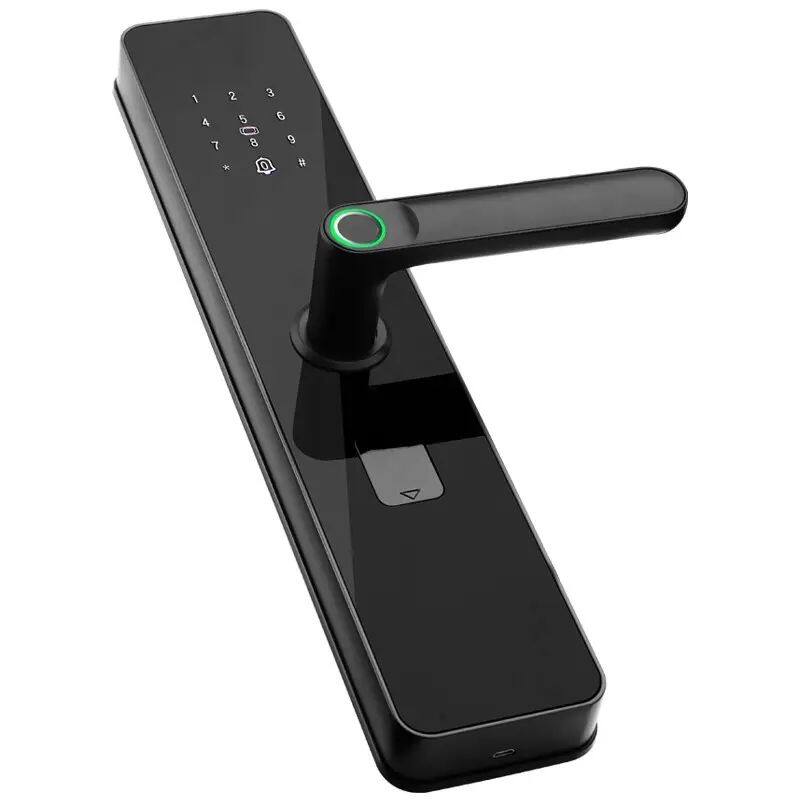 科熊新款智能锁指纹锁k9家用防盗门密码锁执手式一握开电子锁