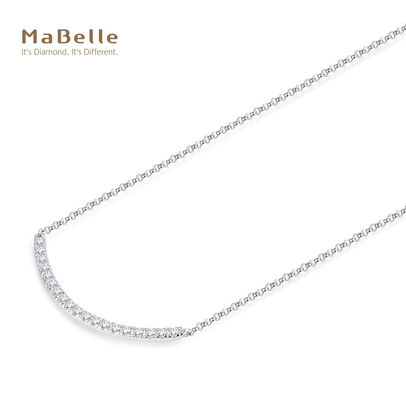 MaBelle/玛贝尔18K白 玫瑰金 钻石项链 长度45cm在类目 珠宝/钻石/翡翠/黄金, 钻石首饰(新), 颈饰中 - 来自Buy2taobao.com提供专业的淘宝代购服务