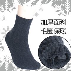 秋冬新上海厚木男士横条纹素色桑蚕丝棉短袜男士消臭除菌绅士袜