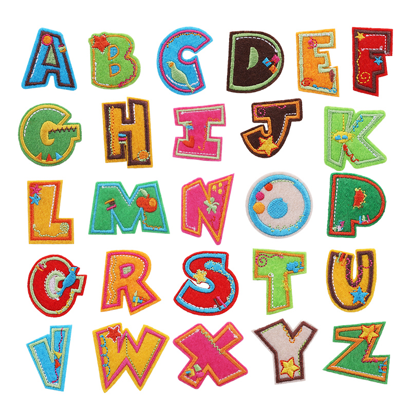 英文字母布贴