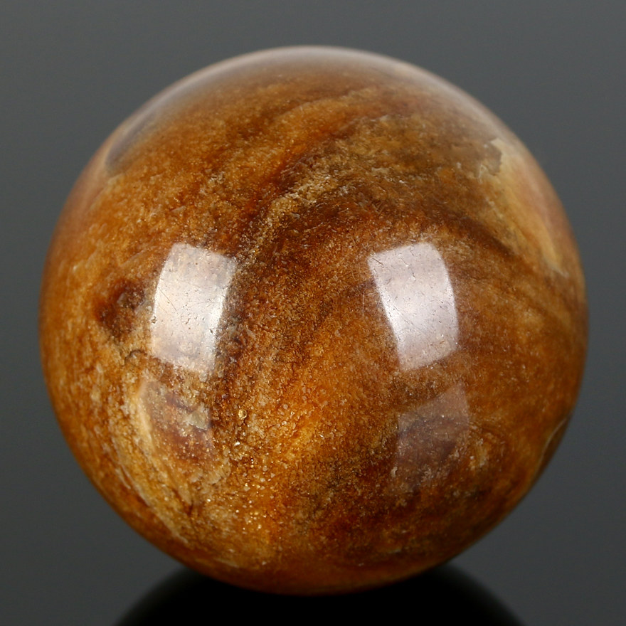14克 41.6mm【强荧光】超霸气罕有溶洞蜜根珀带金沙大圆珠