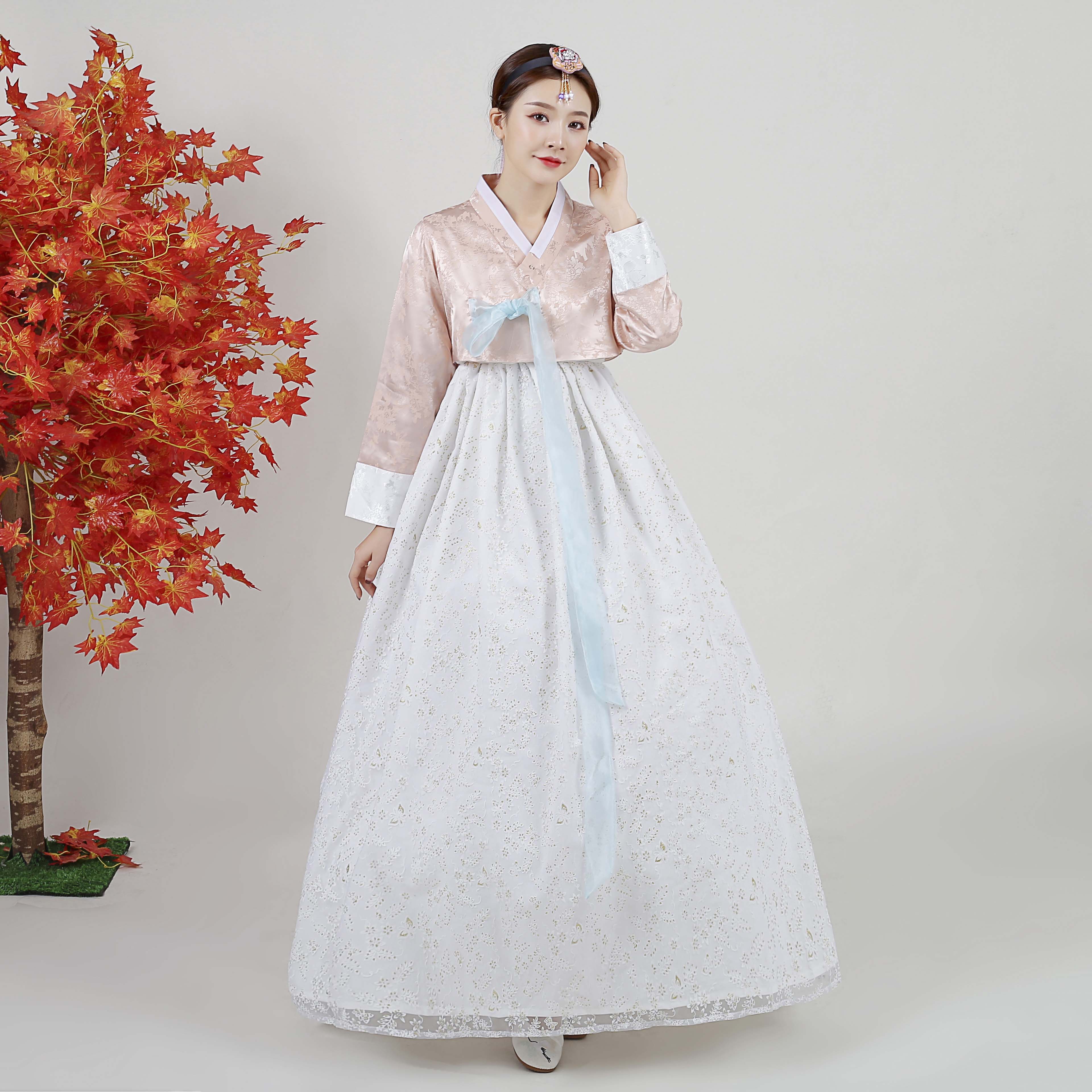 朝鲜舞蹈服装女韩服朝鲜族服饰拍照延边少数民族练习裙名族演出服