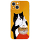 日本涂画手绘造型猫咪 苹果14 Plus iphone13 12 Pro  Max 手机壳