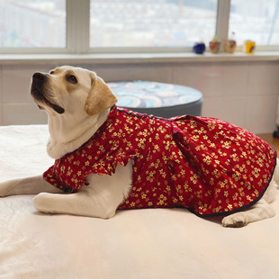 狗狗衣服大型犬中国风裙子拉布拉多金毛薄款衣服宠物狗衣服汉服