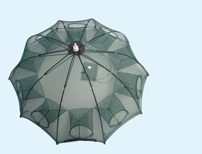 伞状自动折叠捕鱼笼垂钓工具虾笼渔网捕虾网抓鱼网渔笼子厂家直销