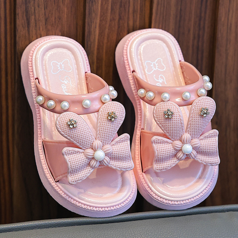 女童儿童拖鞋时尚韩版卡通可爱公主夏季凉鞋小童宝宝浴室室内外