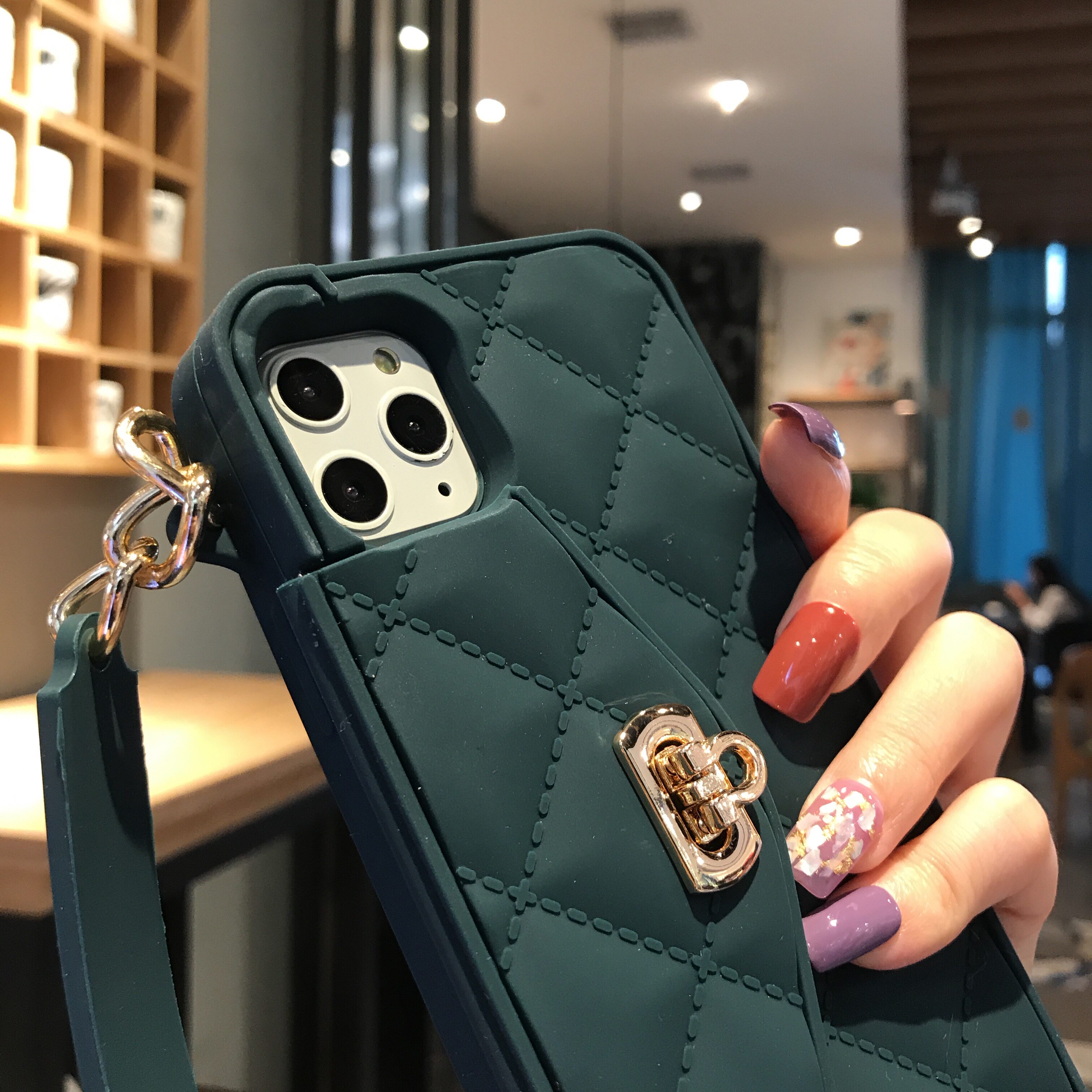 苹果包包_适用于抖音同款零钱包包手机壳iphone11pro max挂绳可背6s