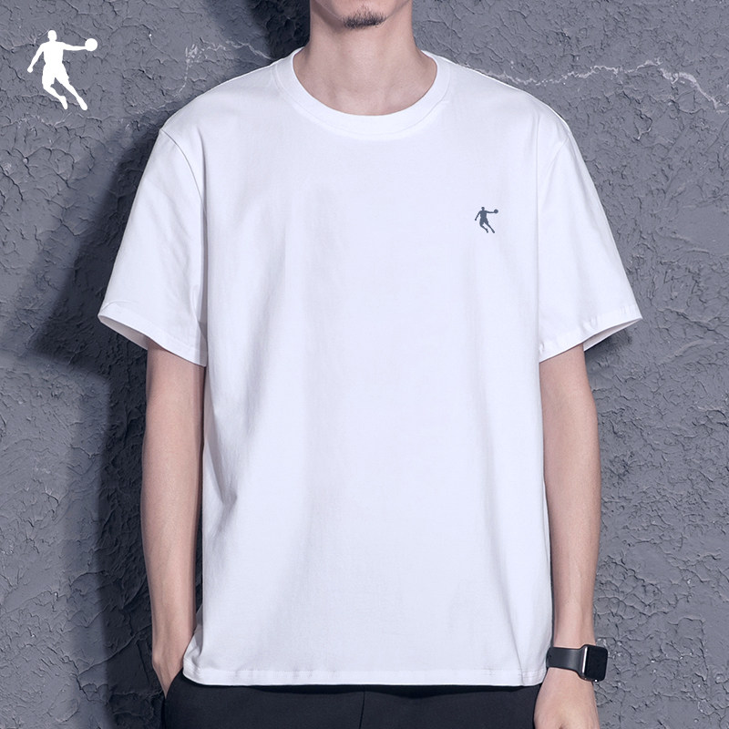 乔丹短袖t恤男2022新款夏季大码宽松速干运动休闲半袖t恤男士上衣