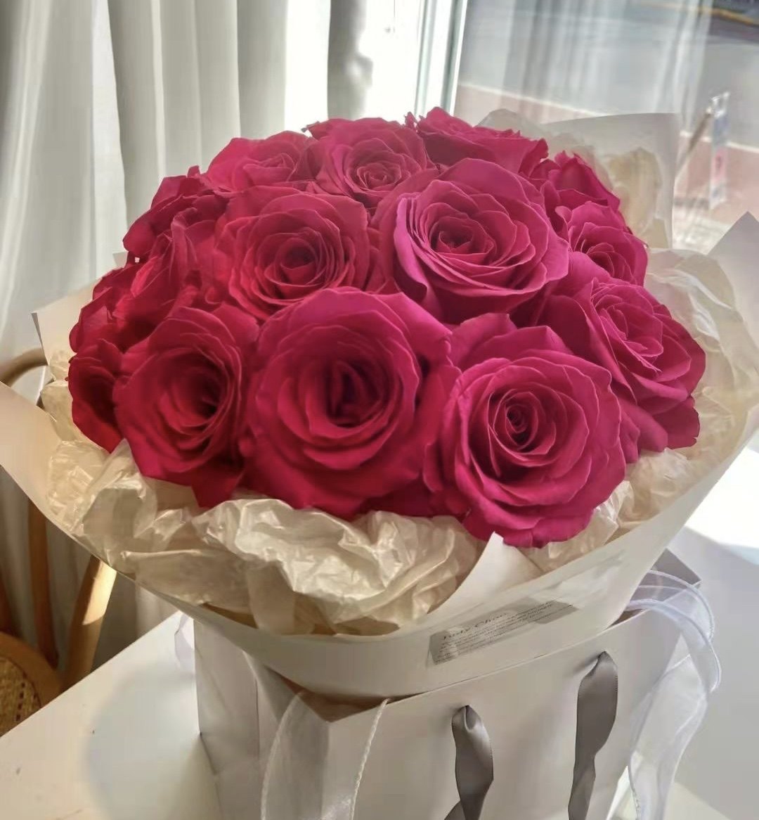 新款进口奥斯丁玫瑰向日葵帝王芍药鲜花速递生日花束送同城情人节