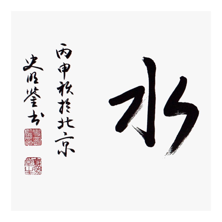 史明鉴 《善善若水》 省书协会员