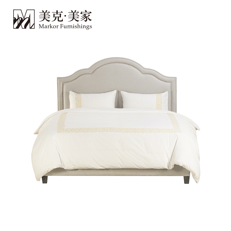 美克美家金色绣花床品四件套|MKA14-000131-5/6