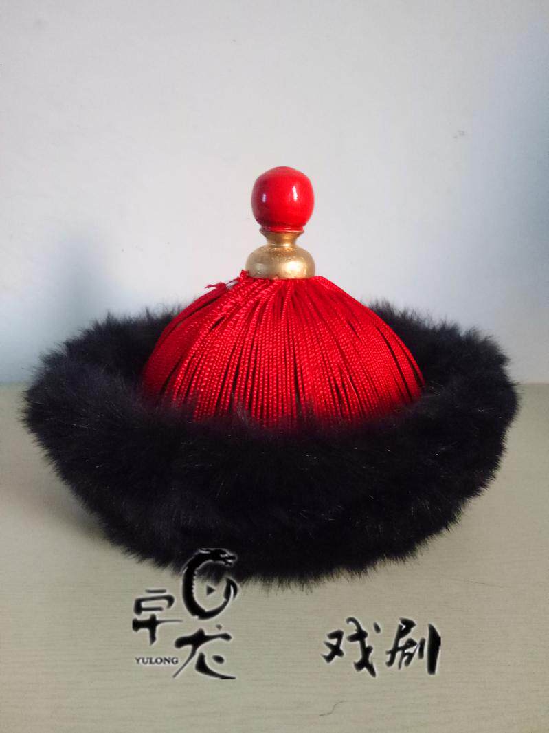 清朝皇帝暖帽满族王爷阿哥贝勒帽子影视成人舞台表演清宫剧道具帽