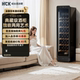 HCK哈士奇红酒柜立式恒温恒湿展示柜嵌入式客厅办公室超薄储藏柜