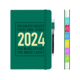 日程本2024年每日计划表时间轴管理效率手册一日一页日历记事本自律打卡学习办公笔记本子可定制logo