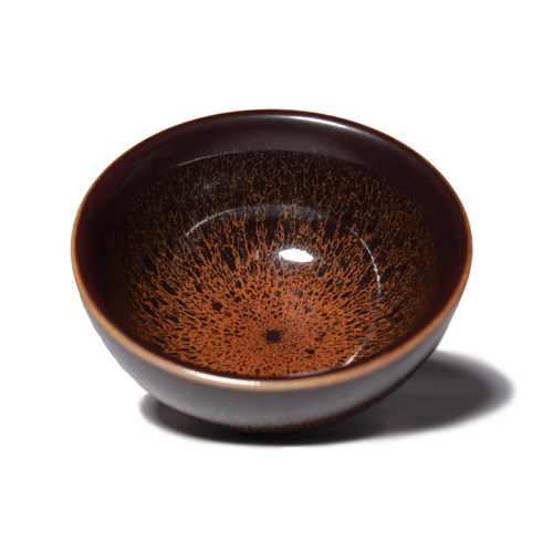 台湾天目盏主人杯三希陶瓷蜘蛛纹天目杯sx9窑变天目杯建盏斗笠